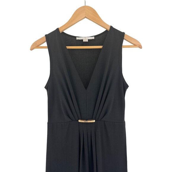 Size 2 BOSTON PROPER BLACK HIGH-LOW MAXI DRESS Evening Wedding Special Occasion - Picture 3 of 6